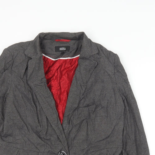 Marks and Spencer Womens  Geometric  Jacket Blazer Size 14