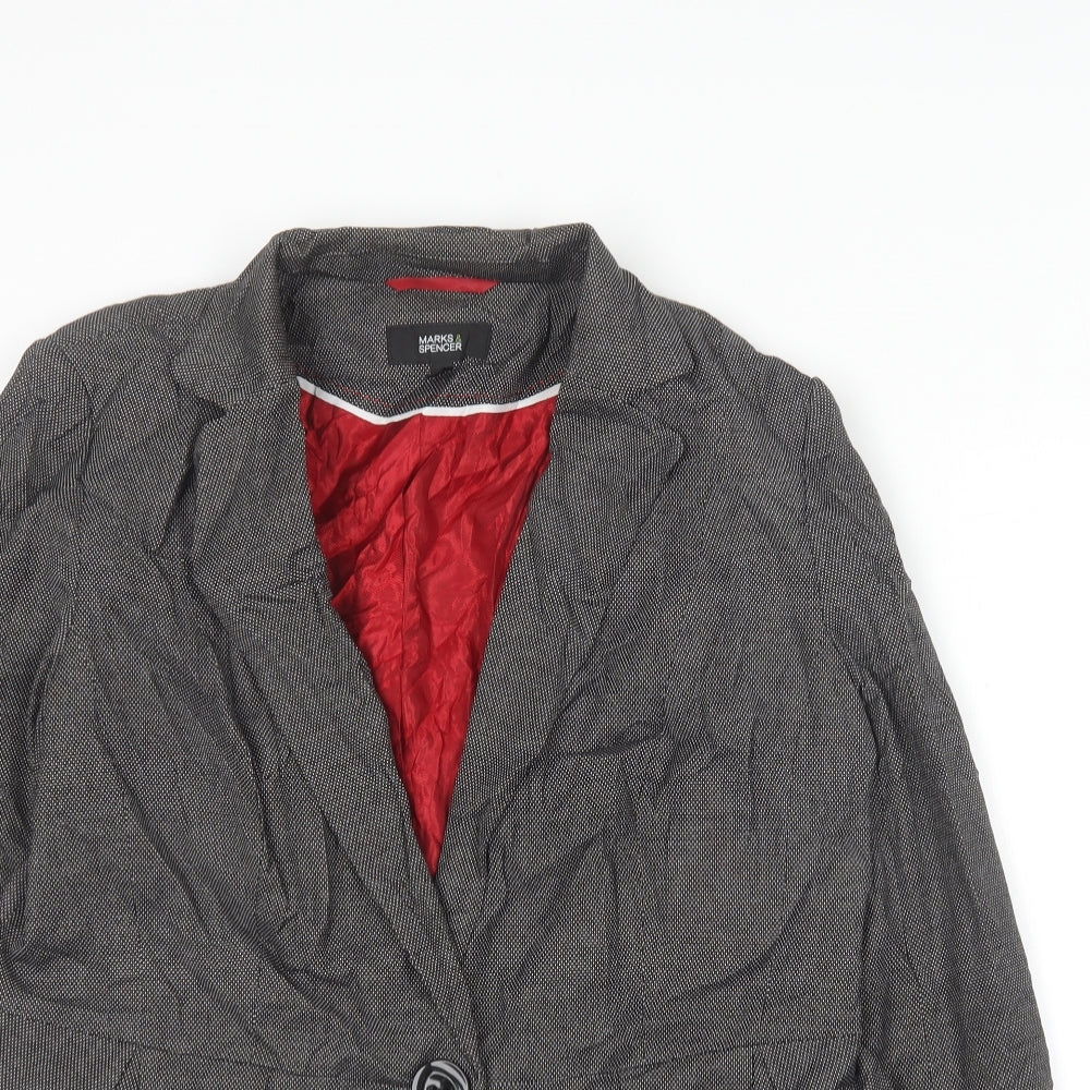 Marks and Spencer Womens  Geometric  Jacket Blazer Size 14