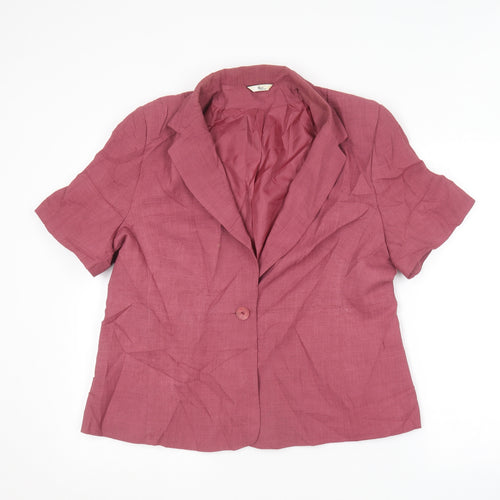 Kliss Collection Womens Pink   Jacket  Size 18