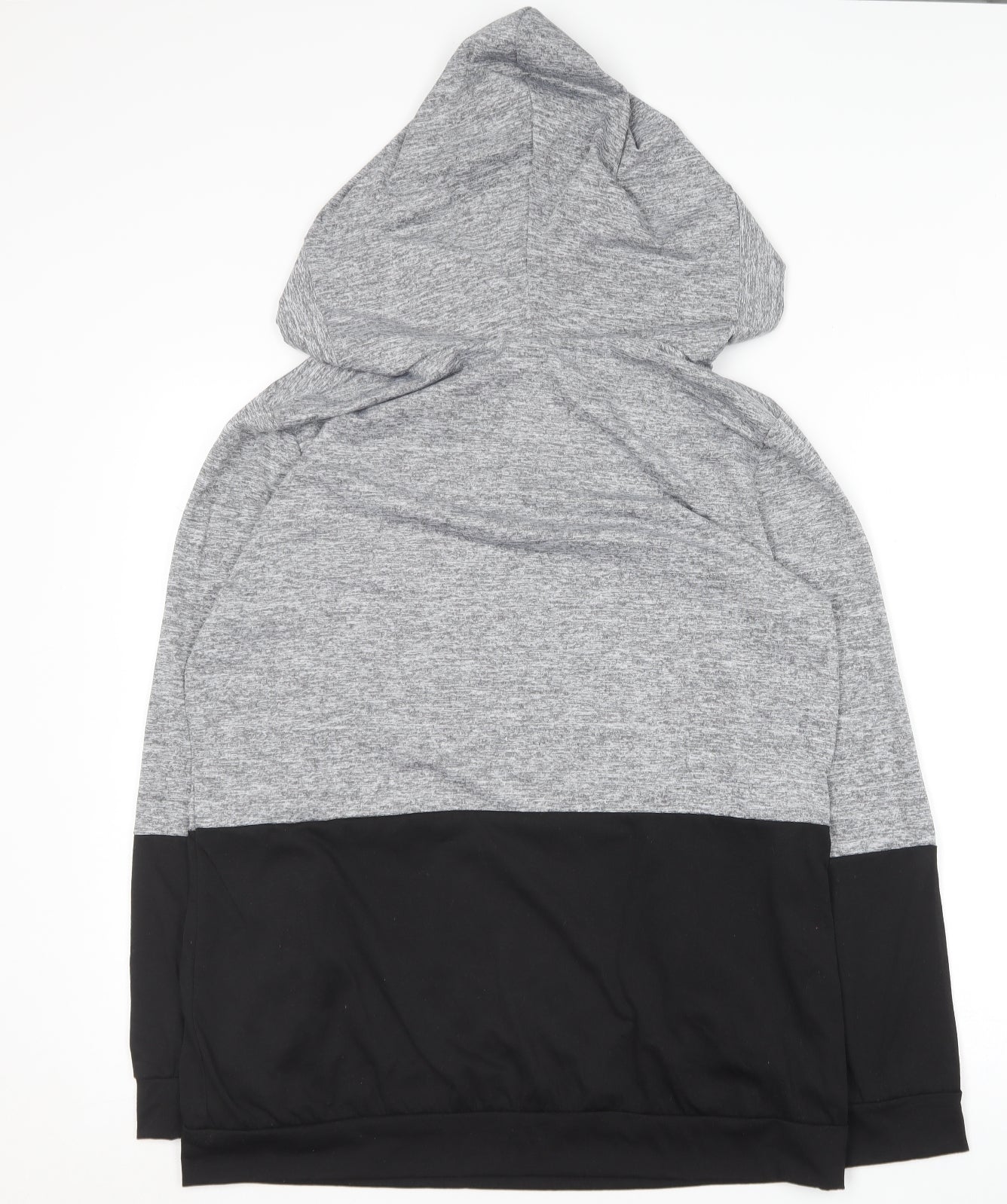 Preworn Womens Grey  Polyester Pullover Hoodie Size XL