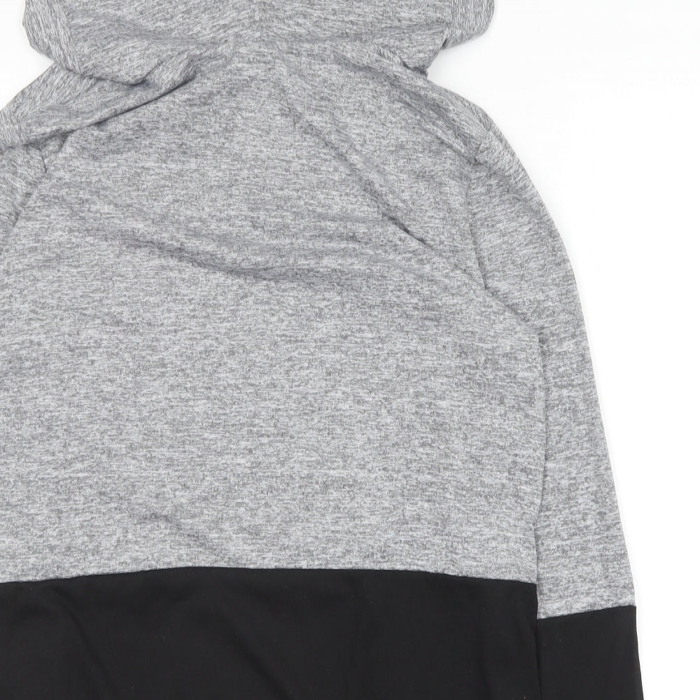 Preworn Womens Grey  Polyester Pullover Hoodie Size XL