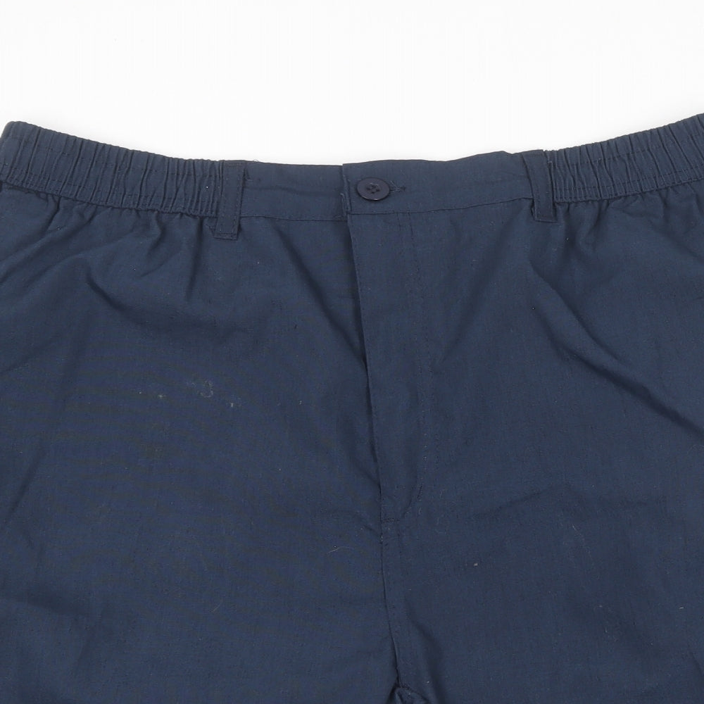 Preworn Mens Blue  Polyester Cargo Shorts Size 2XL L7 in Regular