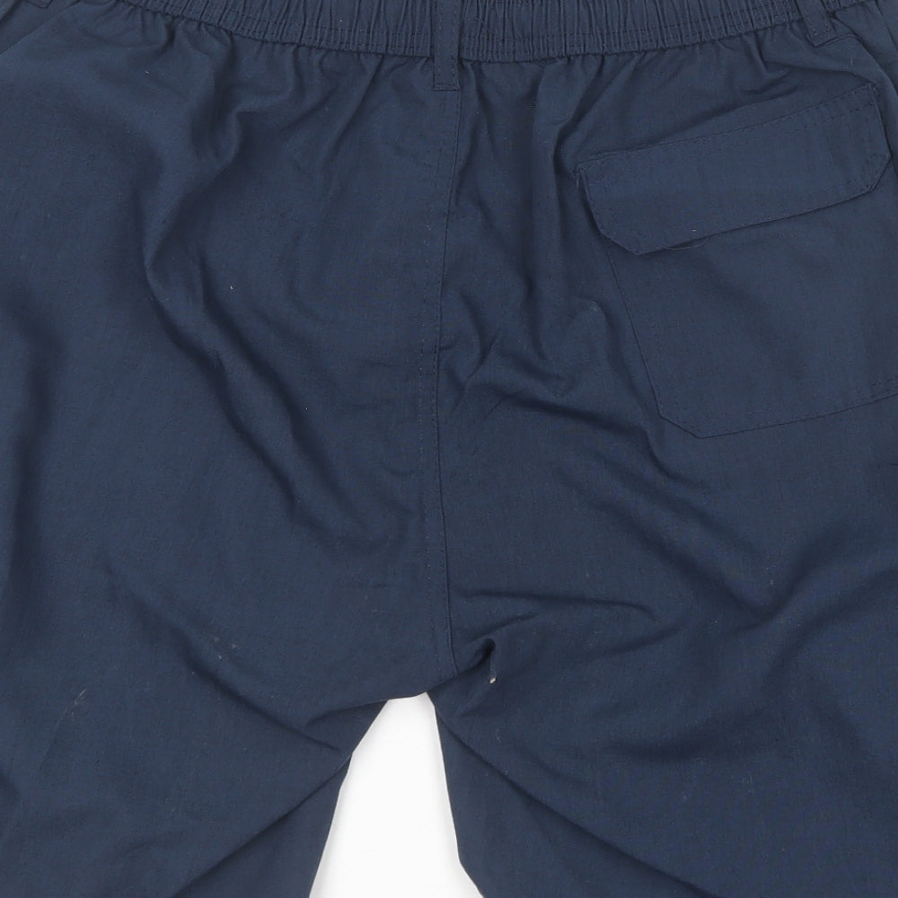 Preworn Mens Blue  Polyester Cargo Shorts Size 2XL L7 in Regular