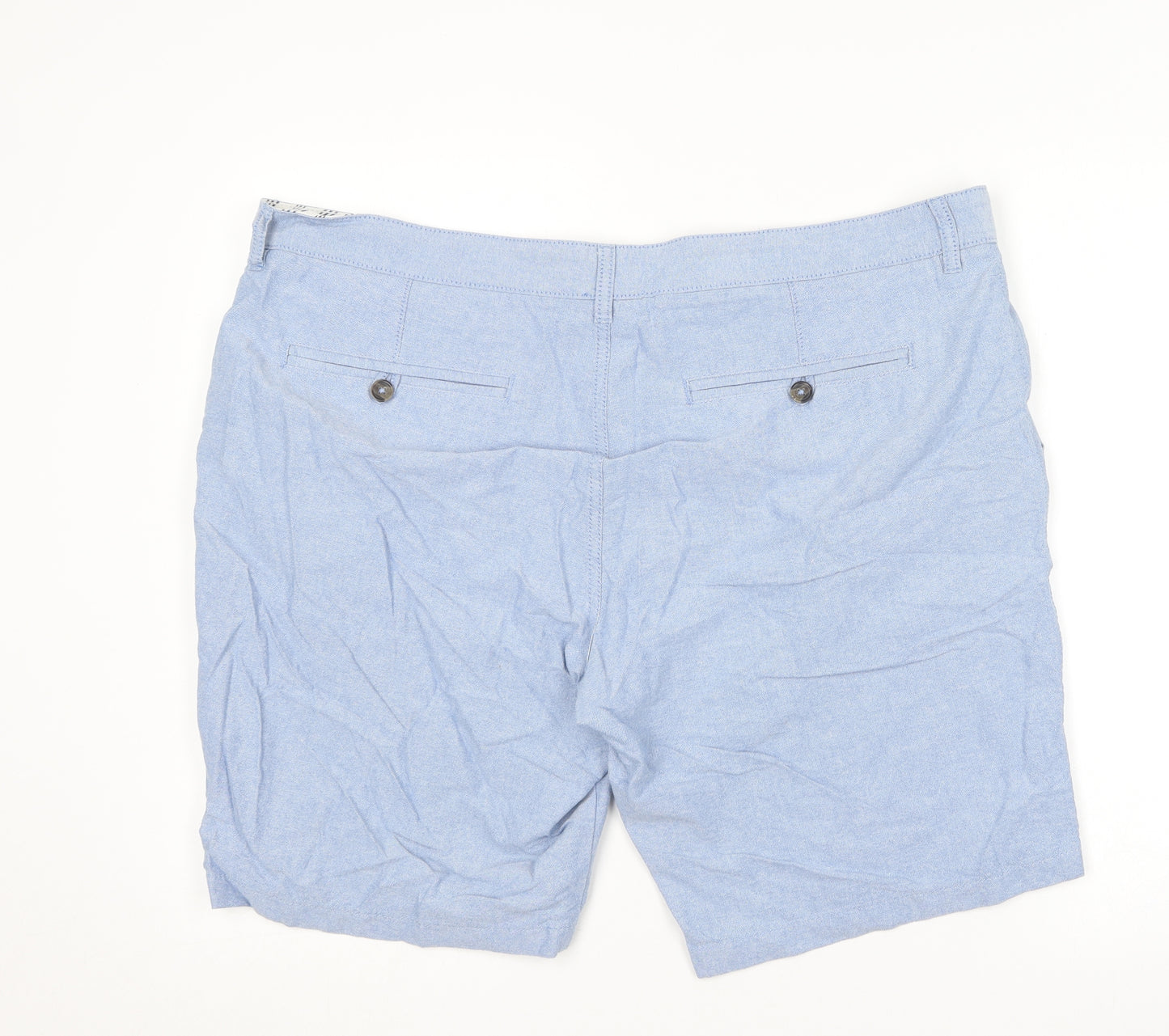 F&F Mens Blue  Cotton Chino Shorts Size 42 in L10 in Regular