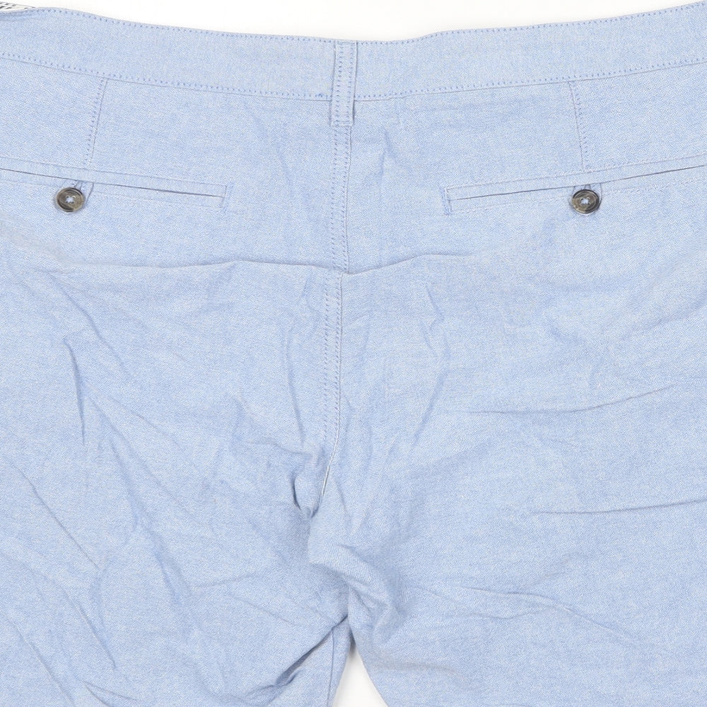 F&F Mens Blue  Cotton Chino Shorts Size 42 in L10 in Regular