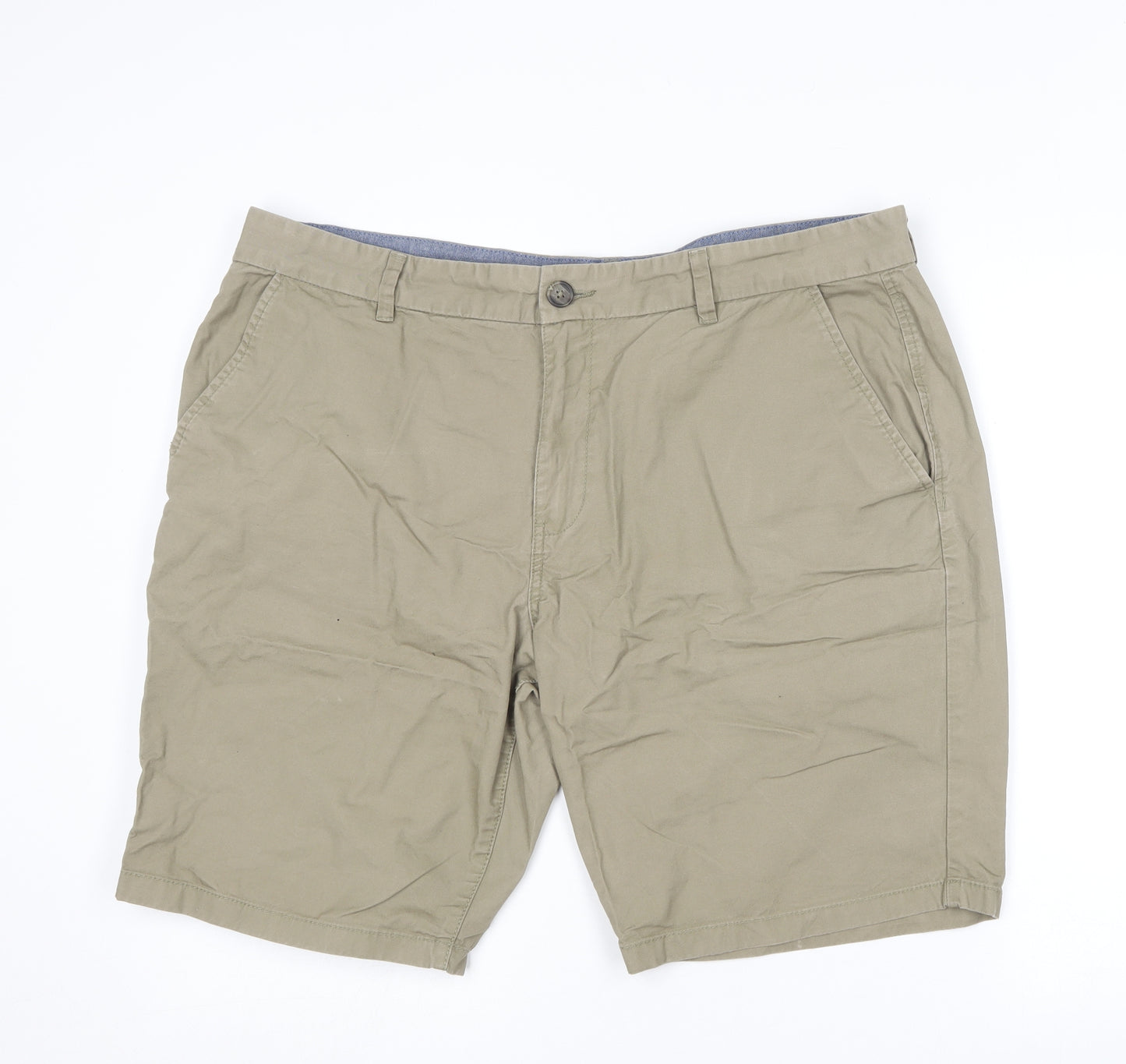 F&F Mens Brown  Cotton Chino Shorts Size 42 in L10 in Regular