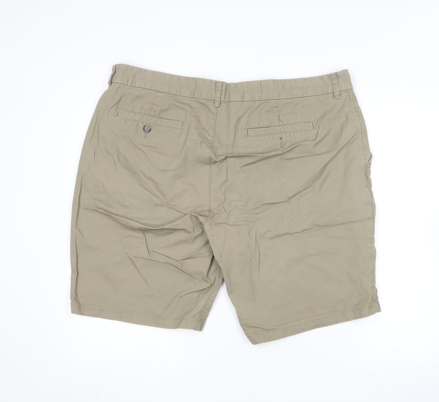 F&F Mens Brown  Cotton Chino Shorts Size 42 in L10 in Regular