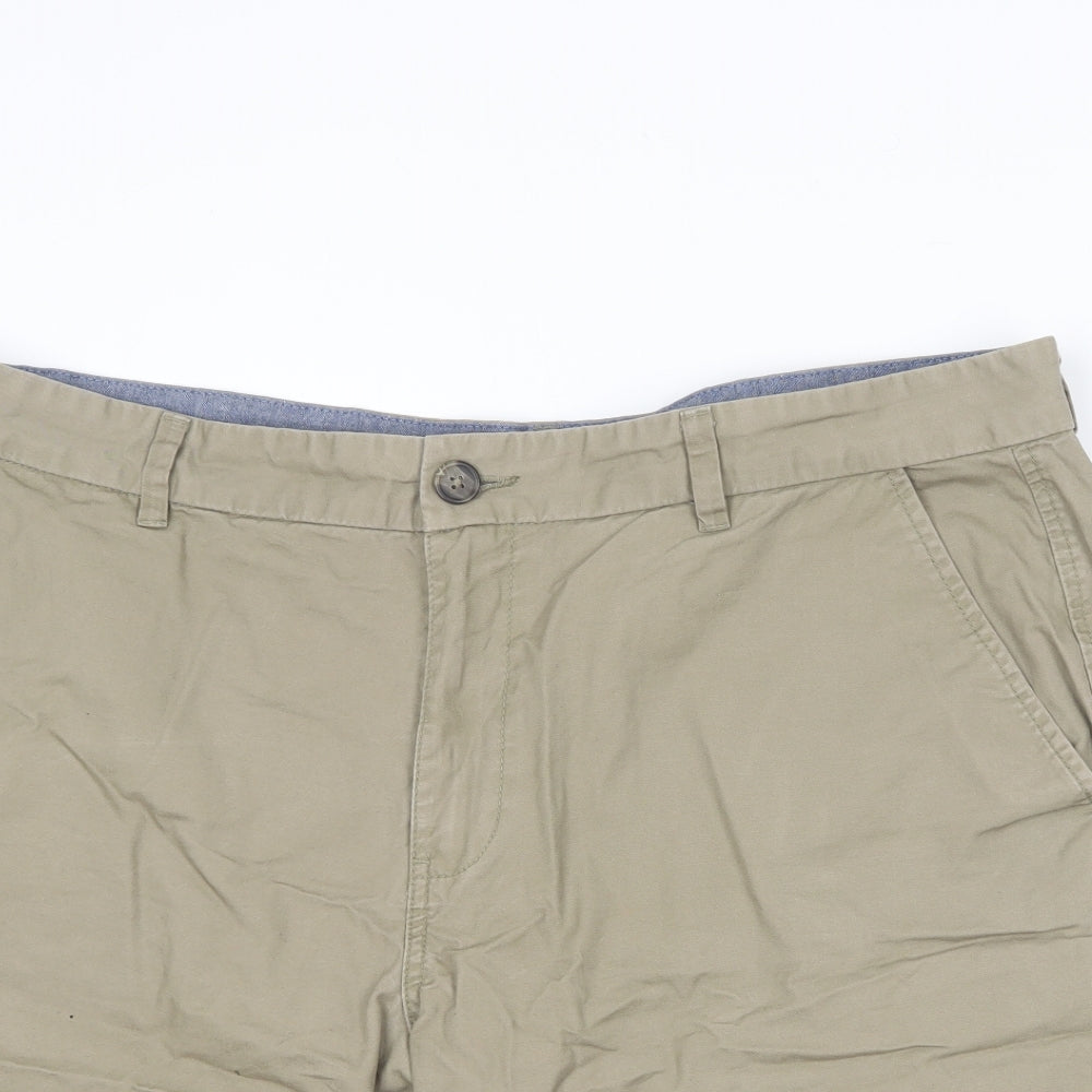 F&F Mens Brown  Cotton Chino Shorts Size 42 in L10 in Regular