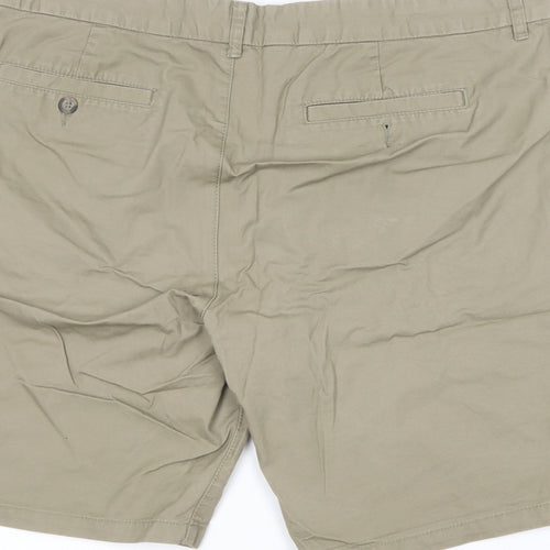 F&F Mens Brown  Cotton Chino Shorts Size 42 in L10 in Regular