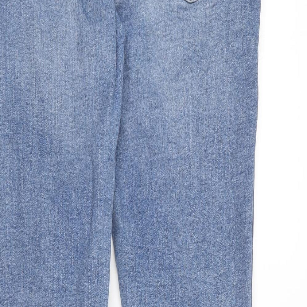 Primark Womens Blue  Cotton Skinny Jeans Size 16 L30 in Regular