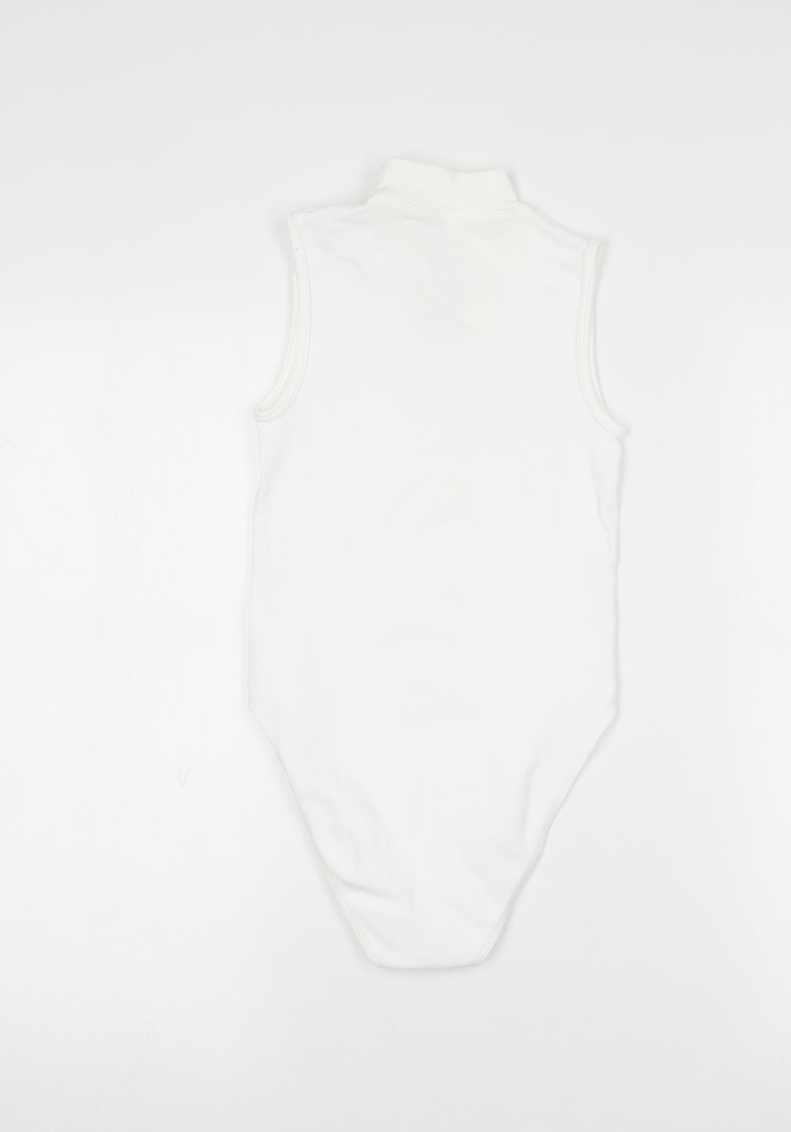 Primark Womens White  Nylon Bodysuit One-Piece Size 2XS