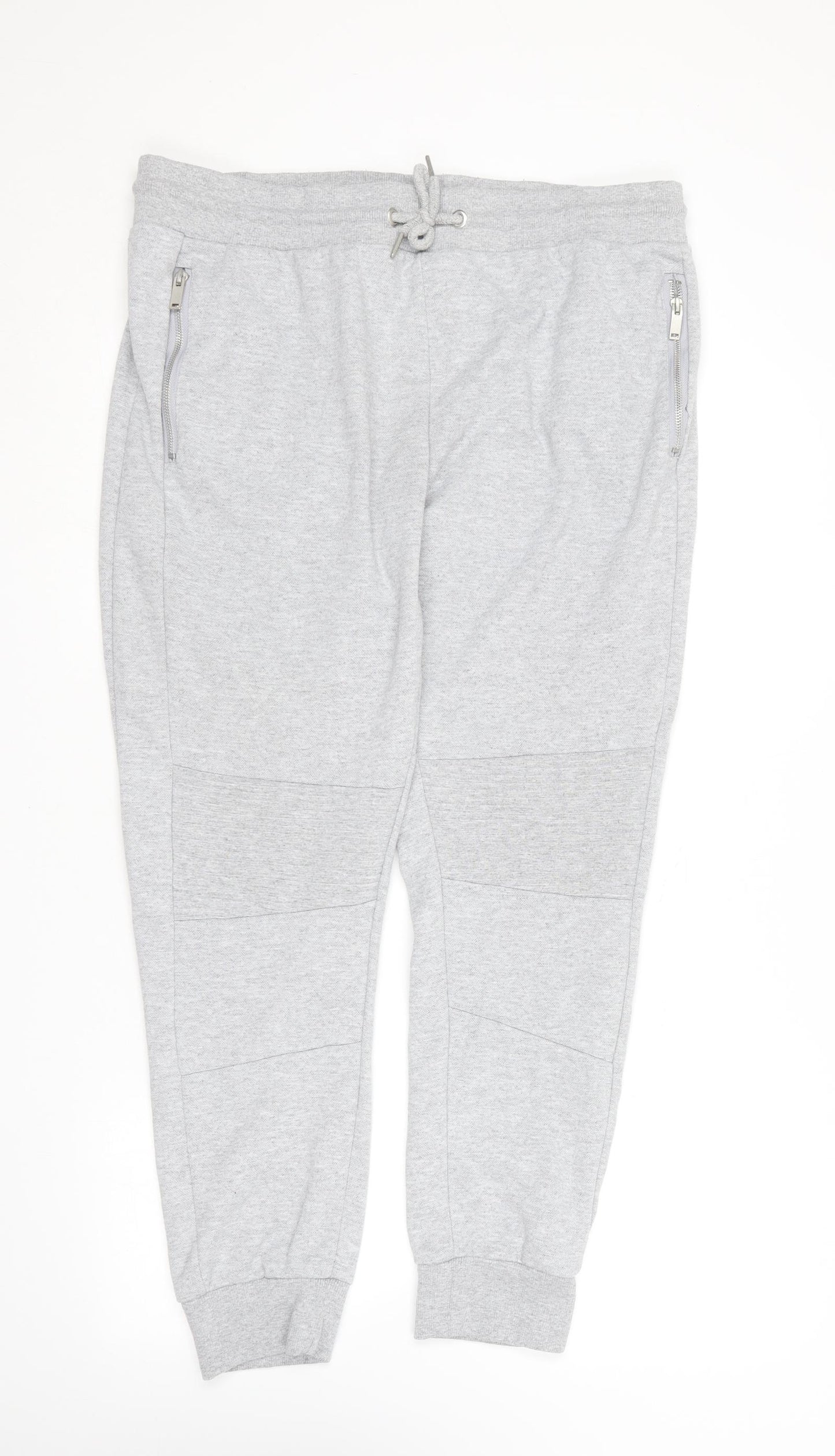 Primark Mens Grey  Polyester Jogger Trousers Size XL L28 in Regular
