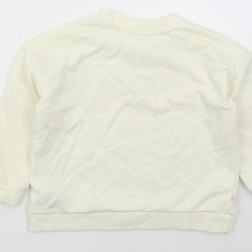 Primark Girls Ivory Striped Cotton Pullover Sweatshirt Size 4-5 Years  Pullover - Do What Makes You Happy