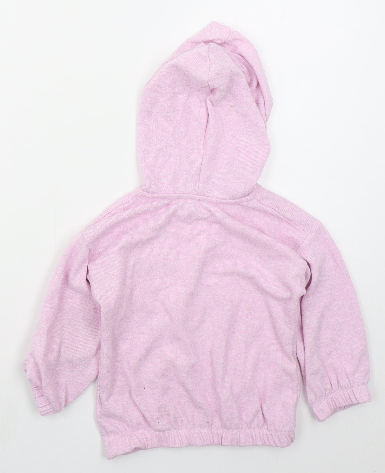Matalan Girls Pink  Polyester Pullover Hoodie Size 2-3 Years  Pullover