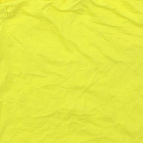 Tesco Boys Yellow  Cotton Basic T-Shirt Size 18-24 Months Crew Neck Pullover - MR Men so Much Fun