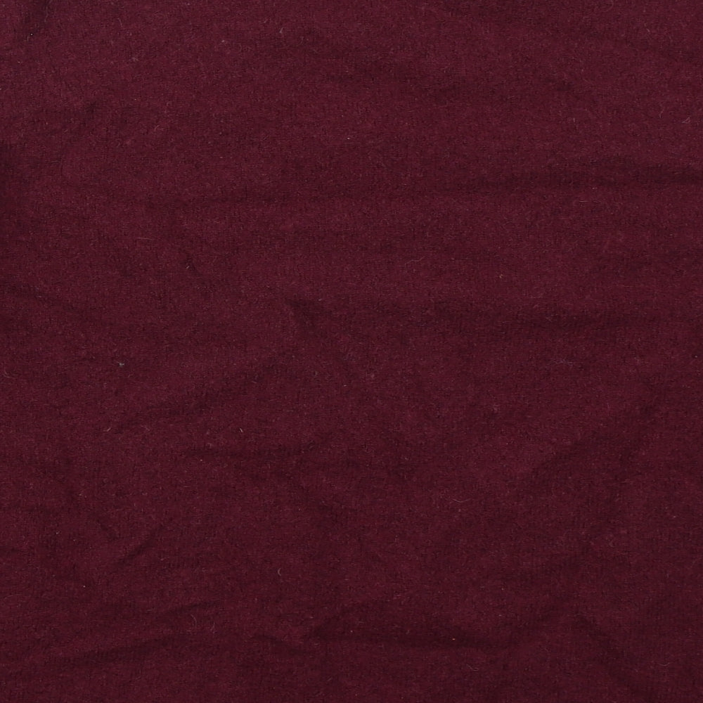 Williams & Brown Mens Red Crew Neck  Wool Pullover Jumper Size 3XL   - Burgundy