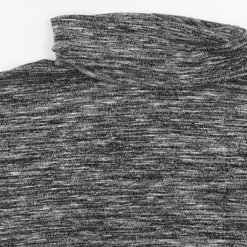 Primark Womens Grey Roll Neck  Viscose Pullover Jumper Size 6