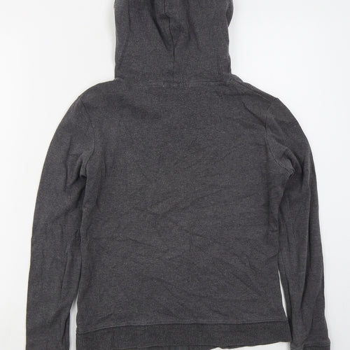Cherokee Womens Grey  Cotton Full Zip Hoodie Size 8  Zip