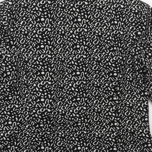 Papaya Womens Black Animal Print  Jacket  Size 12