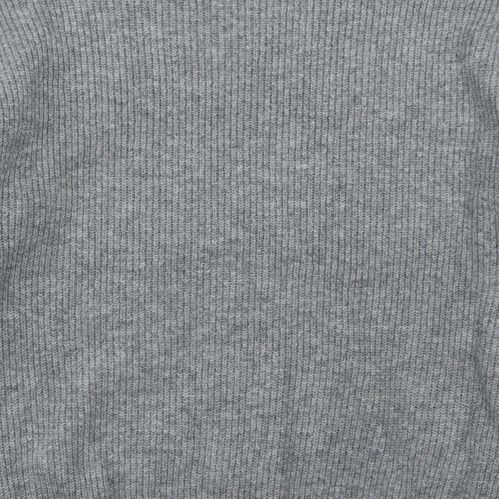 Primark Womens Grey Crew Neck  Acrylic Pullover Jumper Size 12