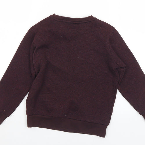George Boys Purple  Polyester Pullover Sweatshirt Size 7-8 Years