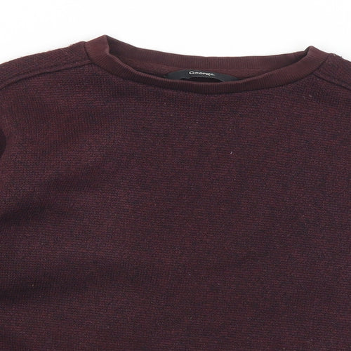 George Boys Purple  Polyester Pullover Sweatshirt Size 7-8 Years