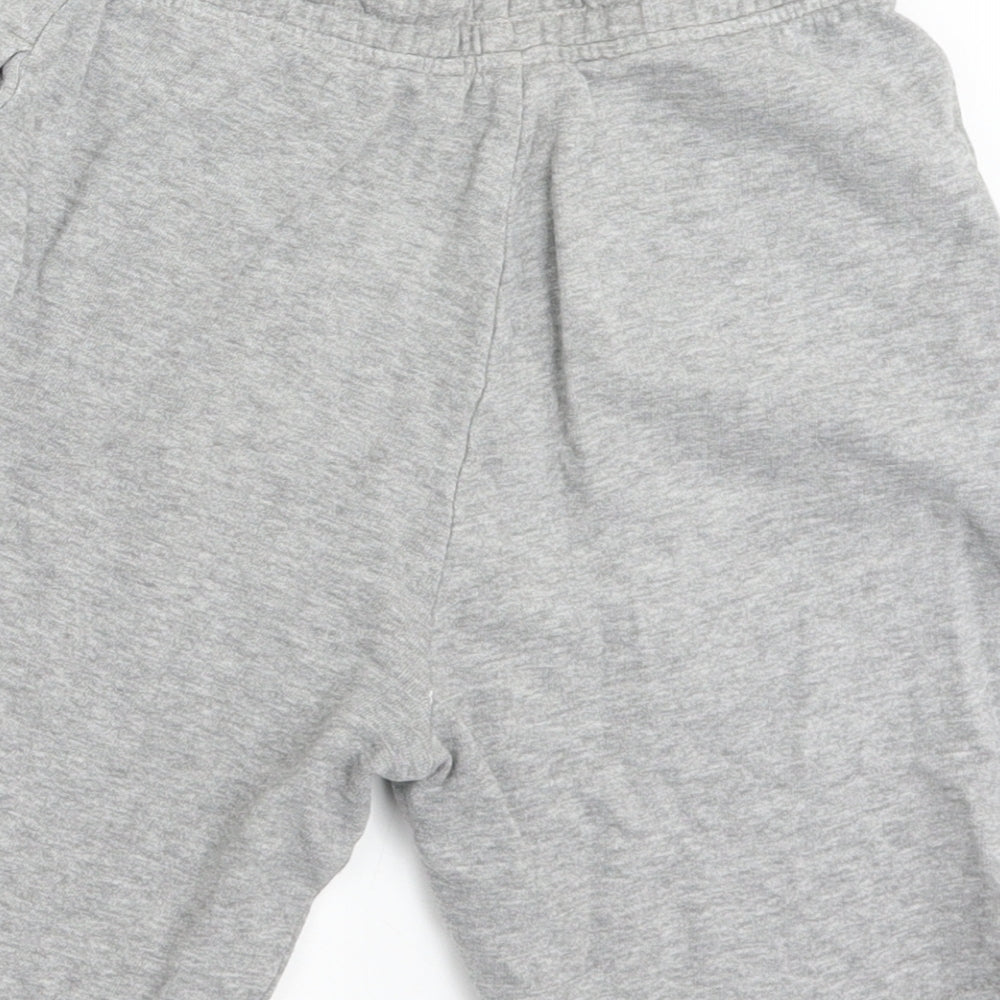 NEXT Boys Grey  Cotton Dungaree Shorts Shorts Size 11 Years  Regular Drawstring