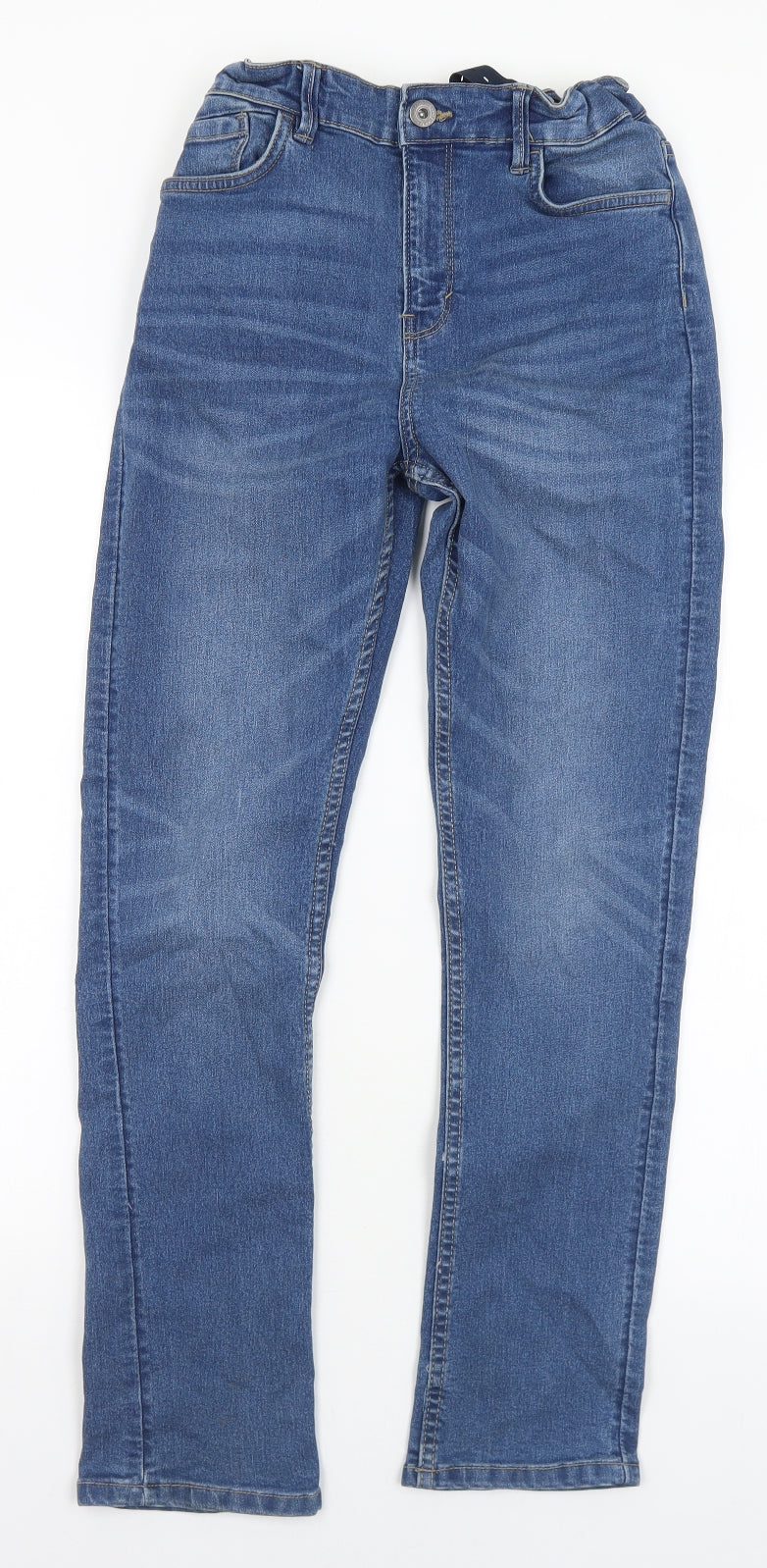 Matalan Boys Blue  Cotton Skinny Jeans Size 13 Years  Regular Button