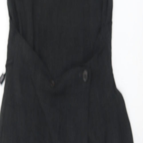 Yellow Hammer Womens Grey  Polyester Sheath  Size 8  Scoop Neck Zip