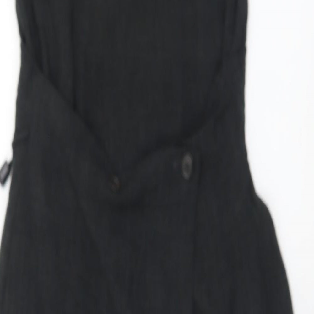 Yellow Hammer Womens Grey  Polyester Sheath  Size 8  Scoop Neck Zip