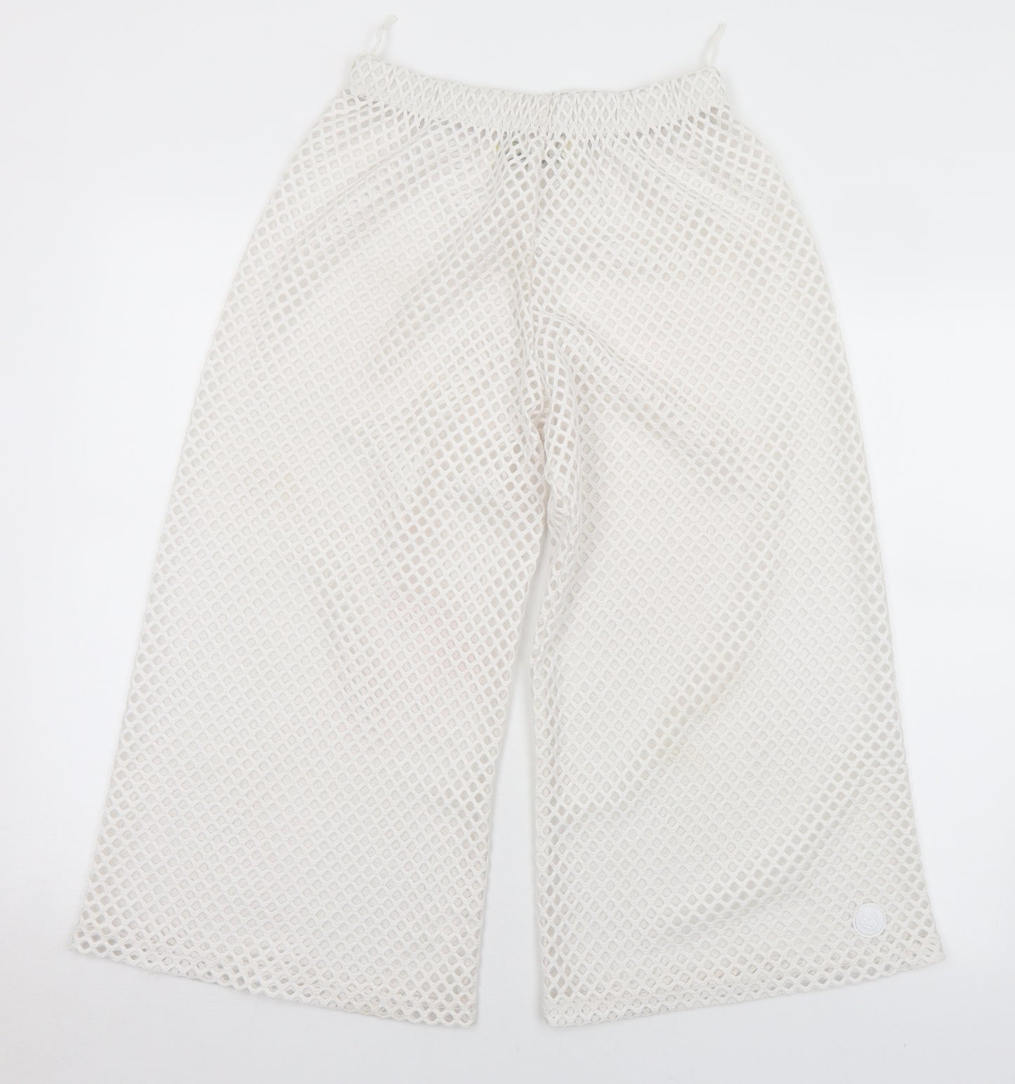 Cyberdog Womens White  Polyester Trousers  Size S L21 in Regular
