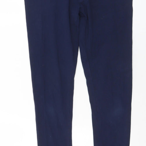 Dunnes Stores Womens Blue  Cotton Pedal Pusher Leggings Size M L28 in