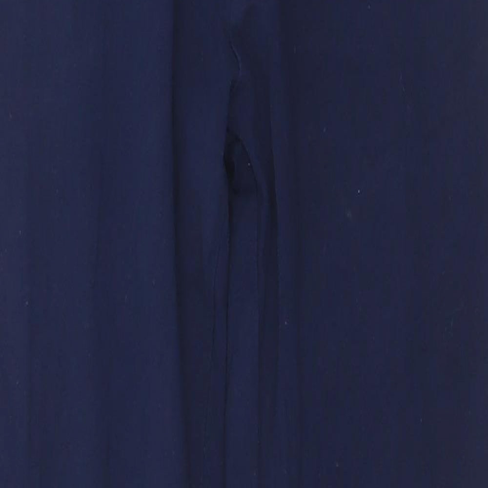 Dunnes Stores Womens Blue  Cotton Pedal Pusher Leggings Size M L28 in