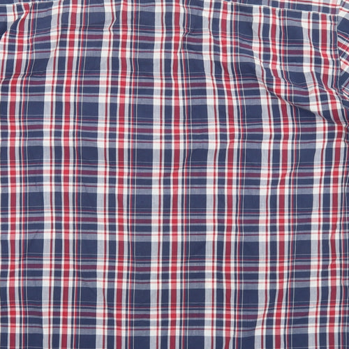 Champion Mens Multicoloured Plaid Polyester  Button-Up Size L Collared Button