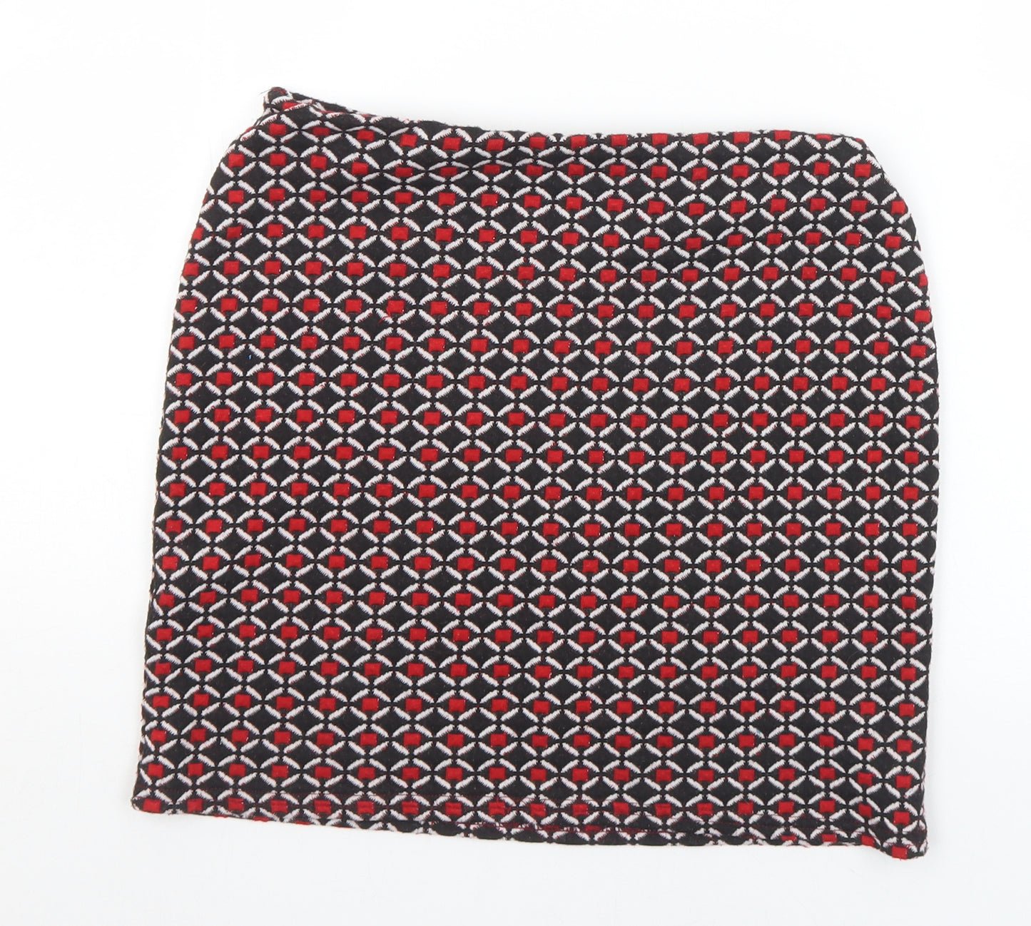 Lipsy Womens Multicoloured Geometric Polyester A-Line Skirt Size 26 in