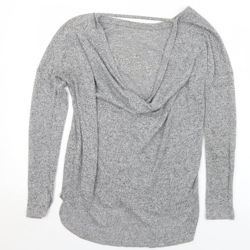 River Island Womens Grey Round Neck  Polyester Pullover Jumper Size 8   - J'adore