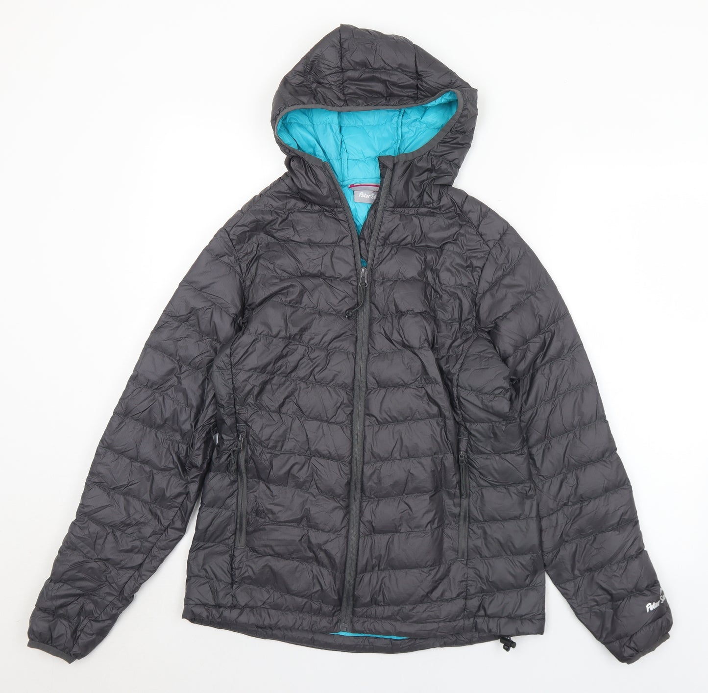 Peter Storm Womens Grey   Quilted Coat Size 10  Zip