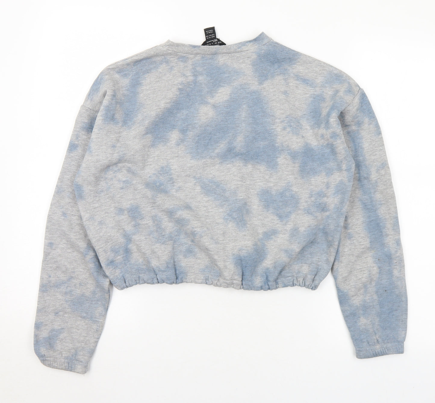 New Look Girls Blue  Polyester Pullover Sweatshirt Size 12-13 Years   - positive vibes