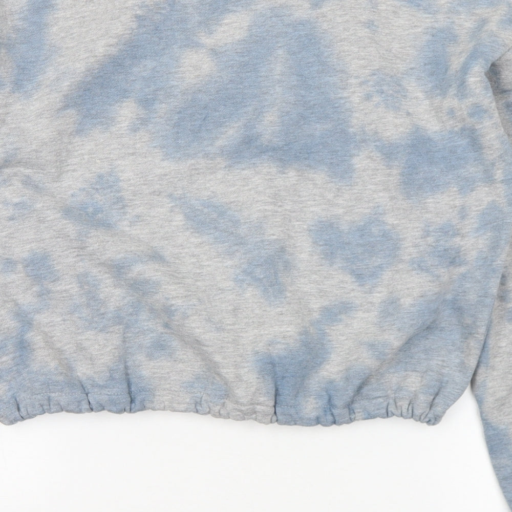 New Look Girls Blue  Polyester Pullover Sweatshirt Size 12-13 Years   - positive vibes