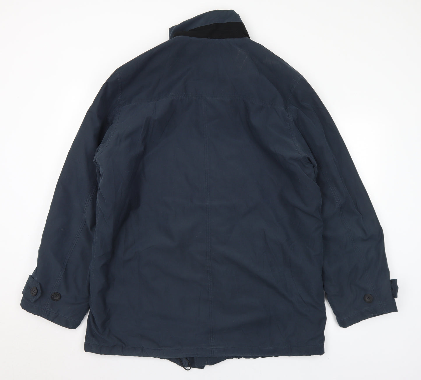 Frank Eden Mens Blue   Quilted Coat Size 42  Zip