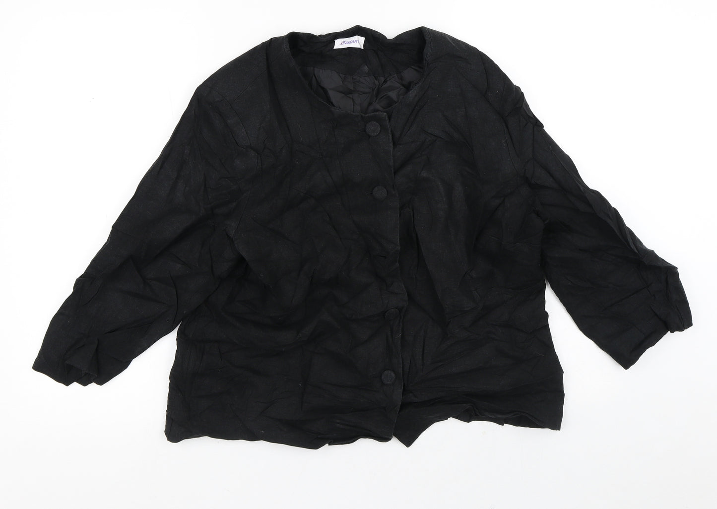 Damart Womens Black   Jacket Blazer Size 18