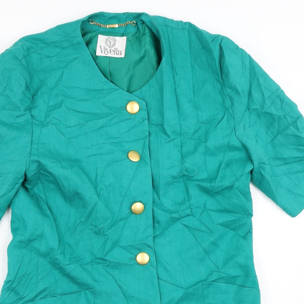 Viyella Womens Green   Jacket  Size 10