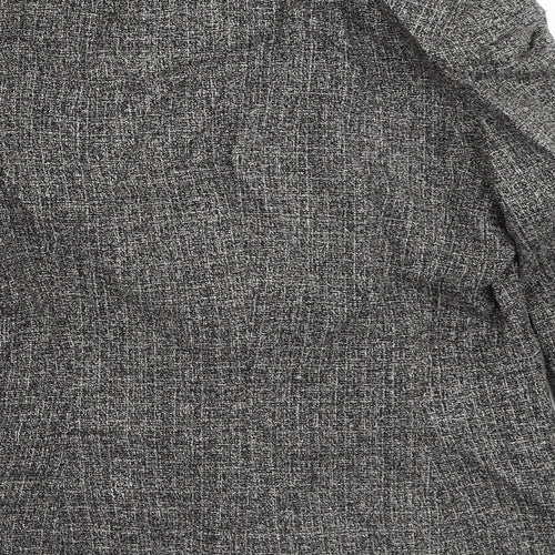 Kesta Womens Grey Geometric  Jacket Blazer Size 12