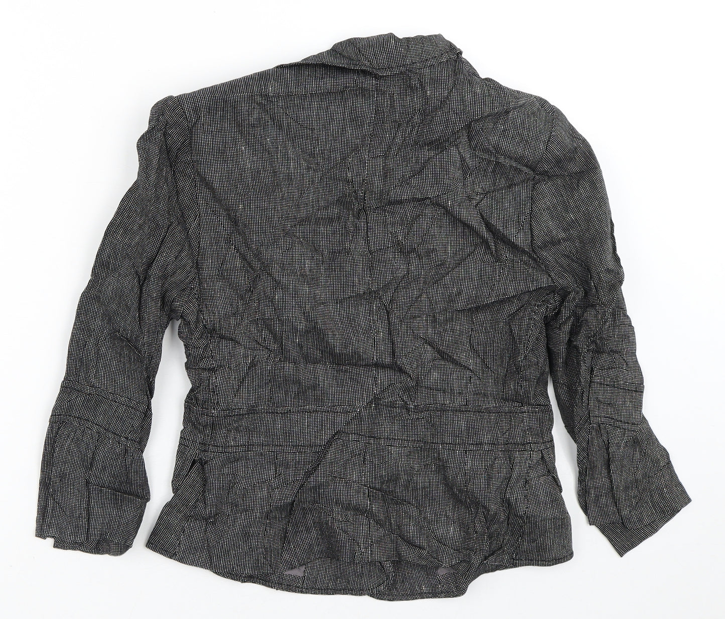 Principles Womens Grey Geometric  Jacket Blazer Size 8