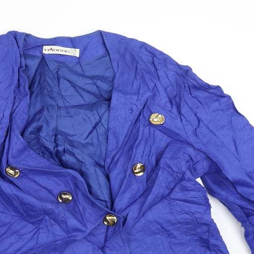 Hardor Womens Purple   Jacket Blazer Size 8