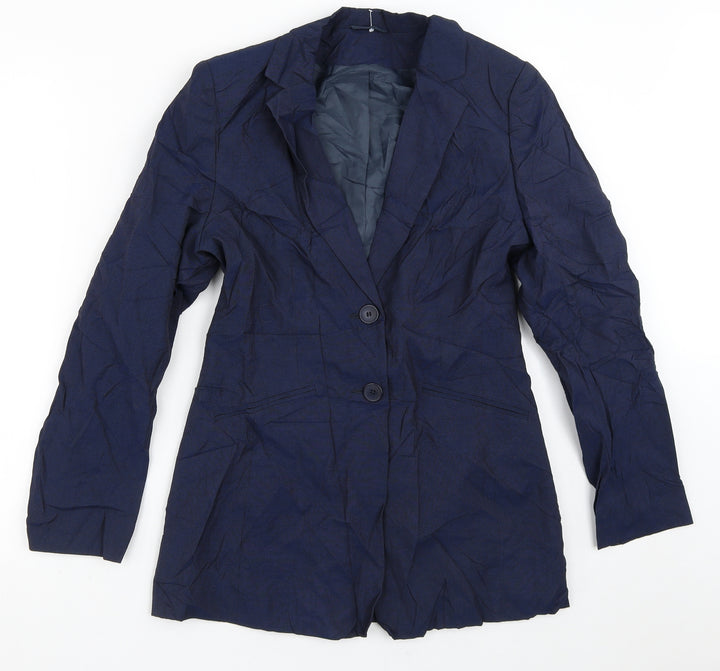 Dorothy Perkins Womens Blue Striped Jacket Blazer Size 8
