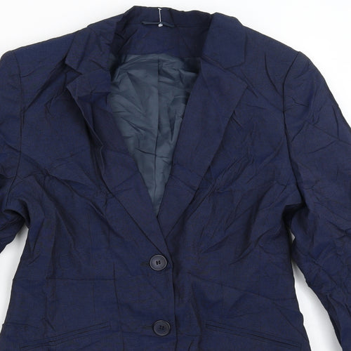 Dorothy Perkins Womens Blue Striped  Jacket Blazer Size 8