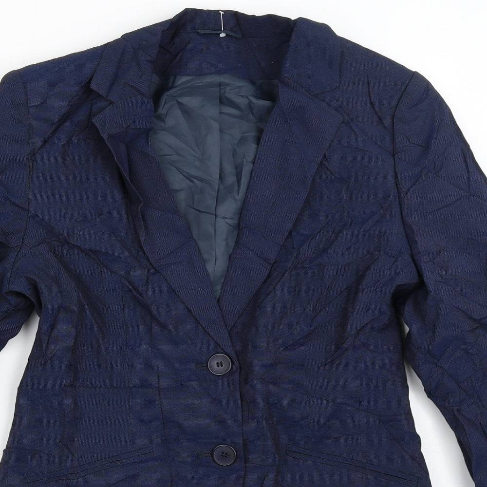 Dorothy Perkins Womens Blue Striped  Jacket Blazer Size 8