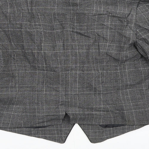 Dorothy Perkins Womens Grey Plaid  Jacket Blazer Size 12