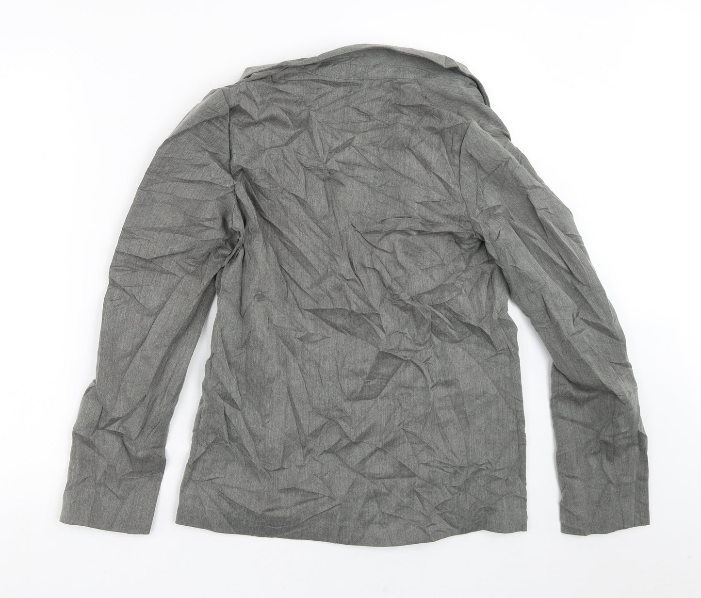 Divided Womens Grey Striped  Jacket Blazer Size 10